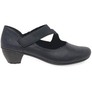 Rieker Lugano Standard Fit Court Shoes Pacific Leather 6 1/2 female