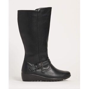 Cushion Walk High Leg Boot E Curvy Plus Black 6 female