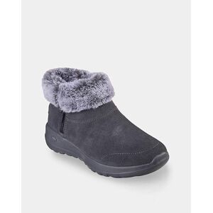Skechers Skecher Savy Boots With Exposed Fur Charcoal/grey 7 Female