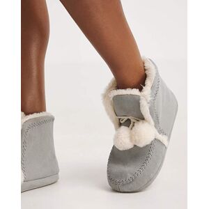 Simply Be Scandi Bootie Slippers Wide Grey M Female