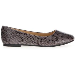 JD Williams Ballerina Shoes E Fit Grey Snake 3 Female