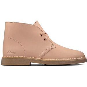 Clarks Suede Desert Boots D Fit Pink 4 female