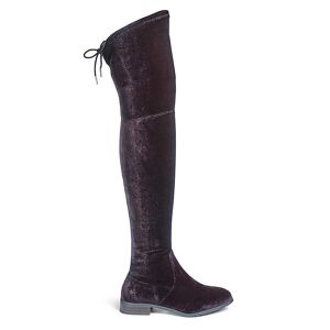 Simply Nicole Boots Ex Wide Fit Standard Calf Velvet 5 female