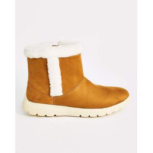 Cushion Walk Pull On Ankle Boot E Fit Tan 5 Female