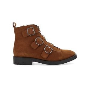 Simply Ruth Suede Studded Boots Wide Fit TAN 5 female