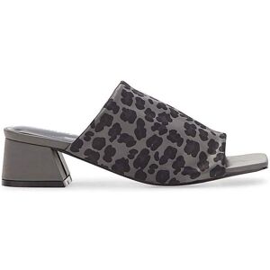 Simply Be Square Toe Mule Sandals Extra Wide Fit Leopard 6 Female