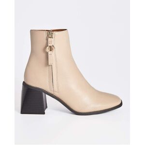 Simply Be Heeled Ankle Boots Wide Fit Stone 4 Female