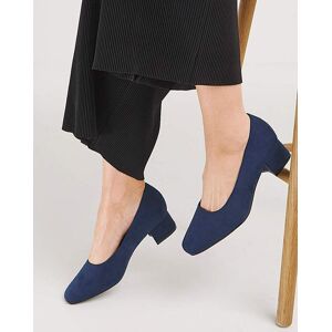 JD Williams Flexi Sole Block Heel Shoes EEE Fit Navy 9 female