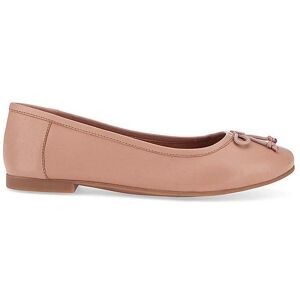 JD Williams Leather Ballerina Shoes D Fit Nude 3 Female