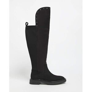 Simply Over Knee Smart Boots Wide S Black 4 female