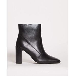 Simply Be Square Toe Ankle Boots Ex Wide Black 7 Female