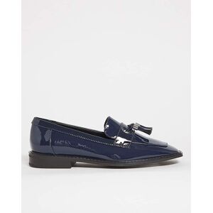 Simply Be Flat Loafer Shoes Wide Fit Navy 4 Female