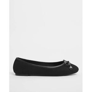 Simply Classic Flat Ballerina Shoes Standard Black 8 female