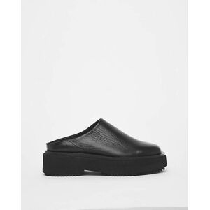 Simply Be Square Toe Mule Shoes Ex Wide Black 6 Female