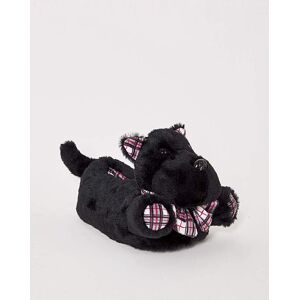 Simply Be Scotty Dog Novelty Slippers Wide Fit Black S Female