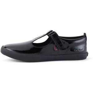 Kickers Youth Womens Kariko T-Vel Patent Leather Black- 13164180