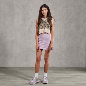 Kickers Women's Gingham Cropped Knit Vest- 13709743