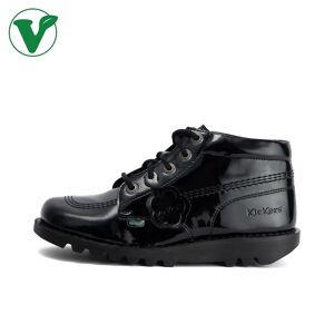 Kickers Adult Women Kick Hi Vegan Patent Leather Black- 13893897