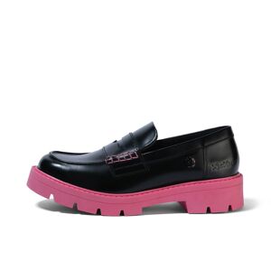 Kickers Adult Adult Women's Kori Loafer Leather Black/Pink- 14006059