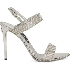 Dolce & Gabbana , High Heel Sandals ,Gray female, Sizes: 4 1/2 UK, 5 UK, 7 UK, 5 1/2 UK, 6 1/2 UK, 3 UK, 2 1/2 UK, 3 1/2 UK, 8 UK, 4 UK, 6 UK