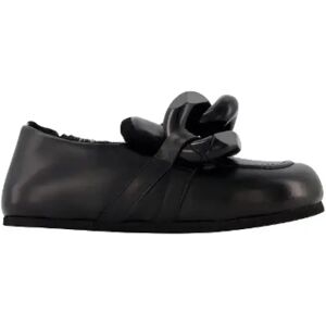 JW Anderson Pre-owned , Pre-owned Leather flats ,Black female, Sizes: 3 UK