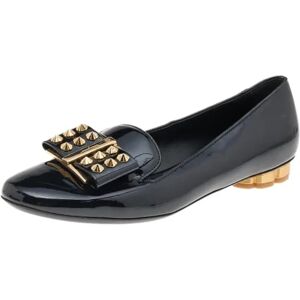 Salvatore Ferragamo Pre-owned , Pre-owned Leather flats ,Black female, Sizes: 3 1/2 UK