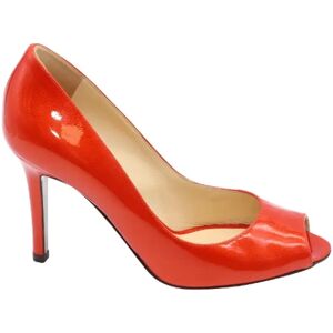 Sergio Rossi Pre-owned , Pre-owned Leather heels ,Orange female, Sizes: 2 1/2 UK
