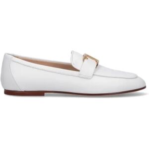 Tod's , White Flat Shoes ,White female, Sizes: 4 UK, 5 UK, 2 1/2 UK, 4 1/2 UK, 3 1/2 UK, 2 UK, 5 1/2 UK, 7 UK, 8 UK, 3 UK