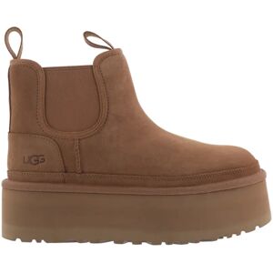 UGG , Neumel Platform Chelsea Boots ,Brown female, Sizes: 8 UK