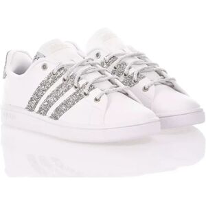 Adidas , Handmade Silver White Sneakers ,Multicolor female, Sizes: 5 UK, 4 1/3 UK