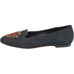 Dolce & Gabbana Pre-owned , Pre-owned Fabric flats ,Black female, Sizes: 4 UK