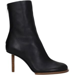 Jacquemus , Chic Leather Boot ,Black female, Sizes: 4 UK, 3 UK