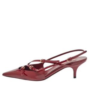 Miu Miu Pre-owned , Pre-owned Leather heels ,Red female, Sizes: 4 1/2 UK