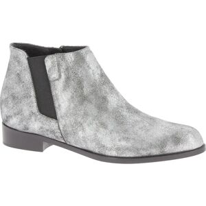 Giuseppe Zanotti , Silver Laminated Ankle Boots ,Gray female, Sizes: 3 1/2 UK, 2 1/2 UK