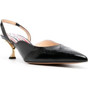 Thom Browne , Thom Browne Flat shoes Black ,Black female, Sizes: 4 1/2 UK, 4 UK, 3 UK, 3 1/2 UK