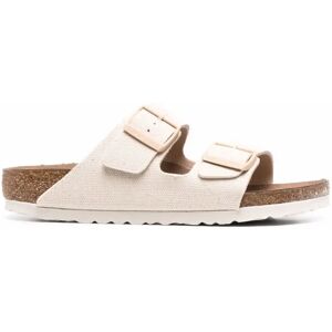 Birkenstock , Eggshell Arizona Vegan Sandals ,Beige female, Sizes: 6 UK, 7 UK