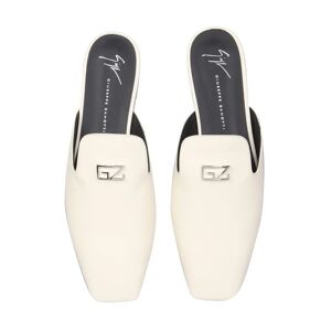Giuseppe Zanotti , Leather Slippers ,White female, Sizes: 8 UK