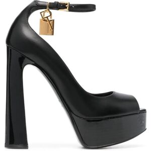 Tom Ford , High Heel Platform Sandals ,Black female, Sizes: 7 UK