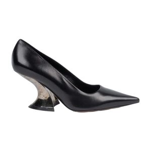 Casadei , Nero Sculpture Heel Decollette ,Black female, Sizes: 8 UK, 4 UK, 6 UK, 7 UK