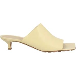 Bottega Veneta Vintage , Pre-owned Leather mules ,Beige female, Sizes: 4 1/2 UK