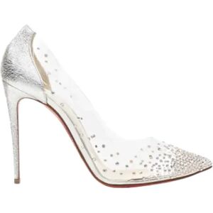 Christian Louboutin Pre-owned , Pre-owned Plastic heels ,Gray female, Sizes: 7 1/2 UK