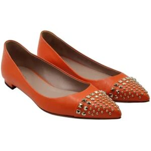 Gucci Vintage , Pre-owned Flat Sole Shoes ,Orange female, Sizes: 3 UK