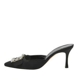 Manolo Blahnik Pre-owned , Pre-owned Fabric mules ,Black female, Sizes: 7 UK