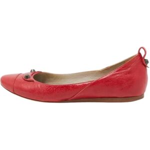 Balenciaga Vintage , Pre-owned Leather flats ,Red female, Sizes: 5 UK