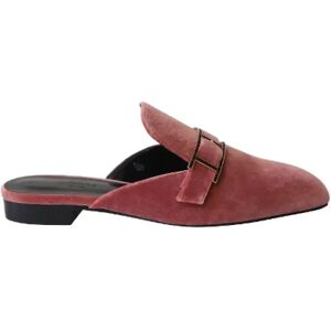 Hermès Vintage , Pre-owned Velvet flats ,Red female, Sizes: 5 1/2 UK