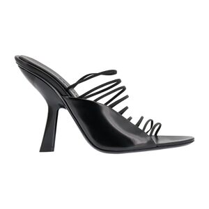 Salvatore Ferragamo , Black Leather High Heel Sandals Ss23 ,Black female, Sizes: 2 1/2 UK