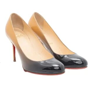 Christian Louboutin Pre-owned , Pre-owned Leather heels ,Gray female, Sizes: 4 UK