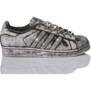 Adidas , Handmade Grey Black Sneakers Women ,Multicolor female, Sizes: 4 1/3 UK, 5 UK, 7 2/3 UK, 5 2/3 UK, 6 1/3 UK, 7 UK, 8 1/3 UK, 3 2/3 UK, 2 1/2 UK, 3 UK