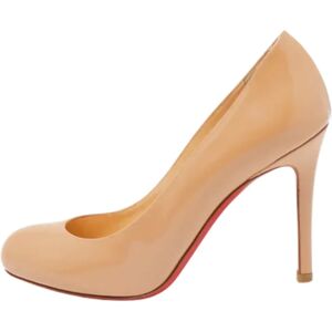 Christian Louboutin Pre-owned , Pre-owned Leather heels ,Beige female, Sizes: 2 1/2 UK