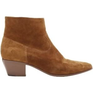 Yves Saint Laurent Vintage , Pre-owned Suede boots ,Brown female, Sizes: 5 UK